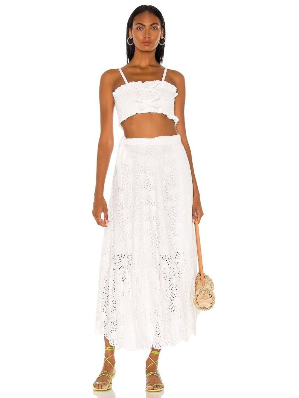 Place Nationale Le Coquillage Skirt in White